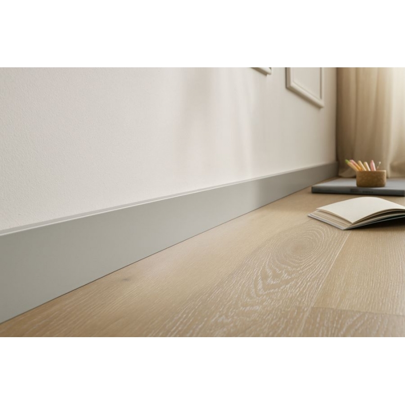 Listwa przypodłogowa Arbiton FORTINO 80 02 jasnoszary